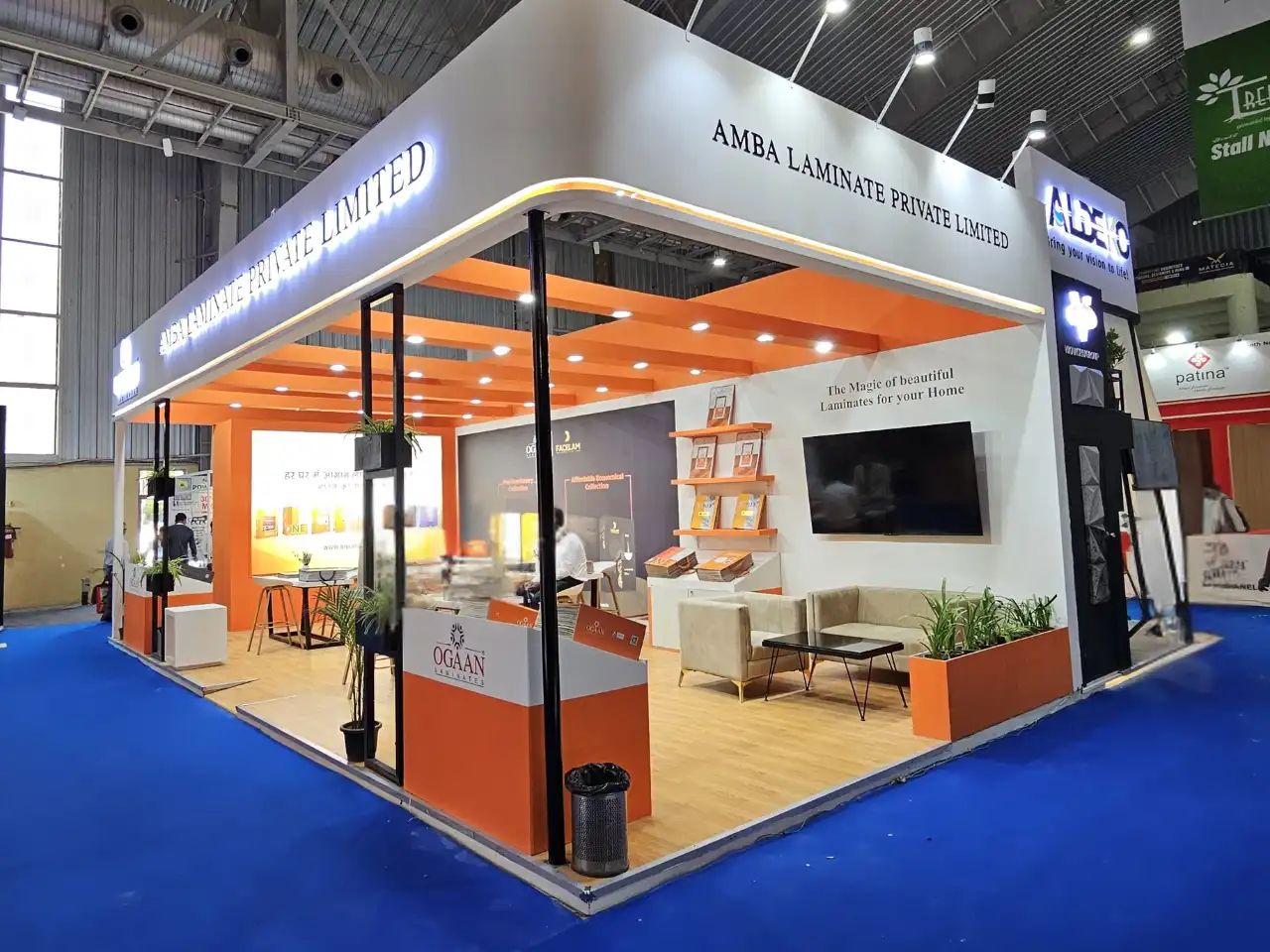 Amba laminate ogaan Exhibition Stall