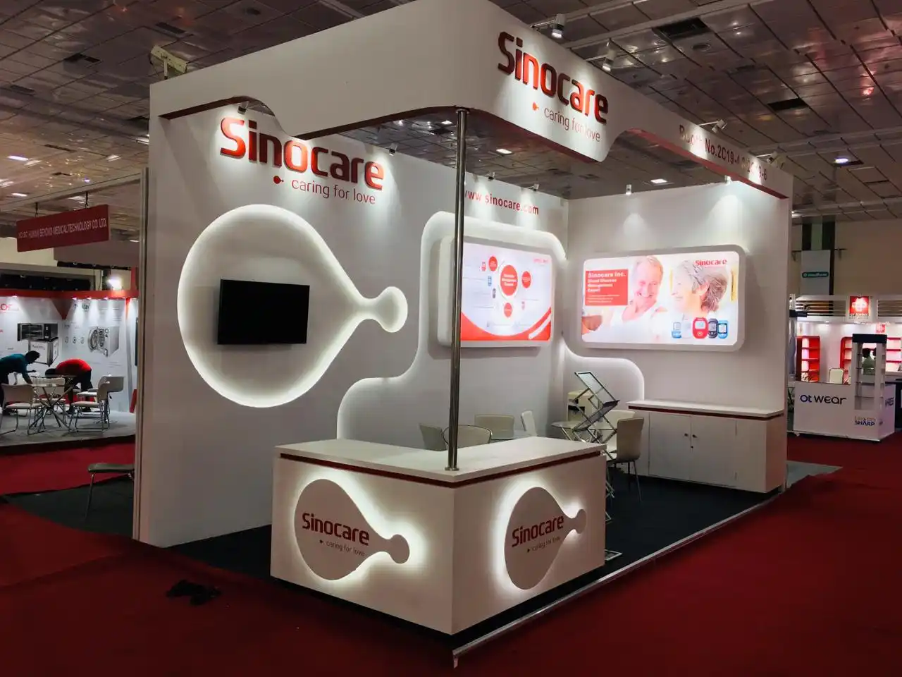 Sinocare Exhibition Stall