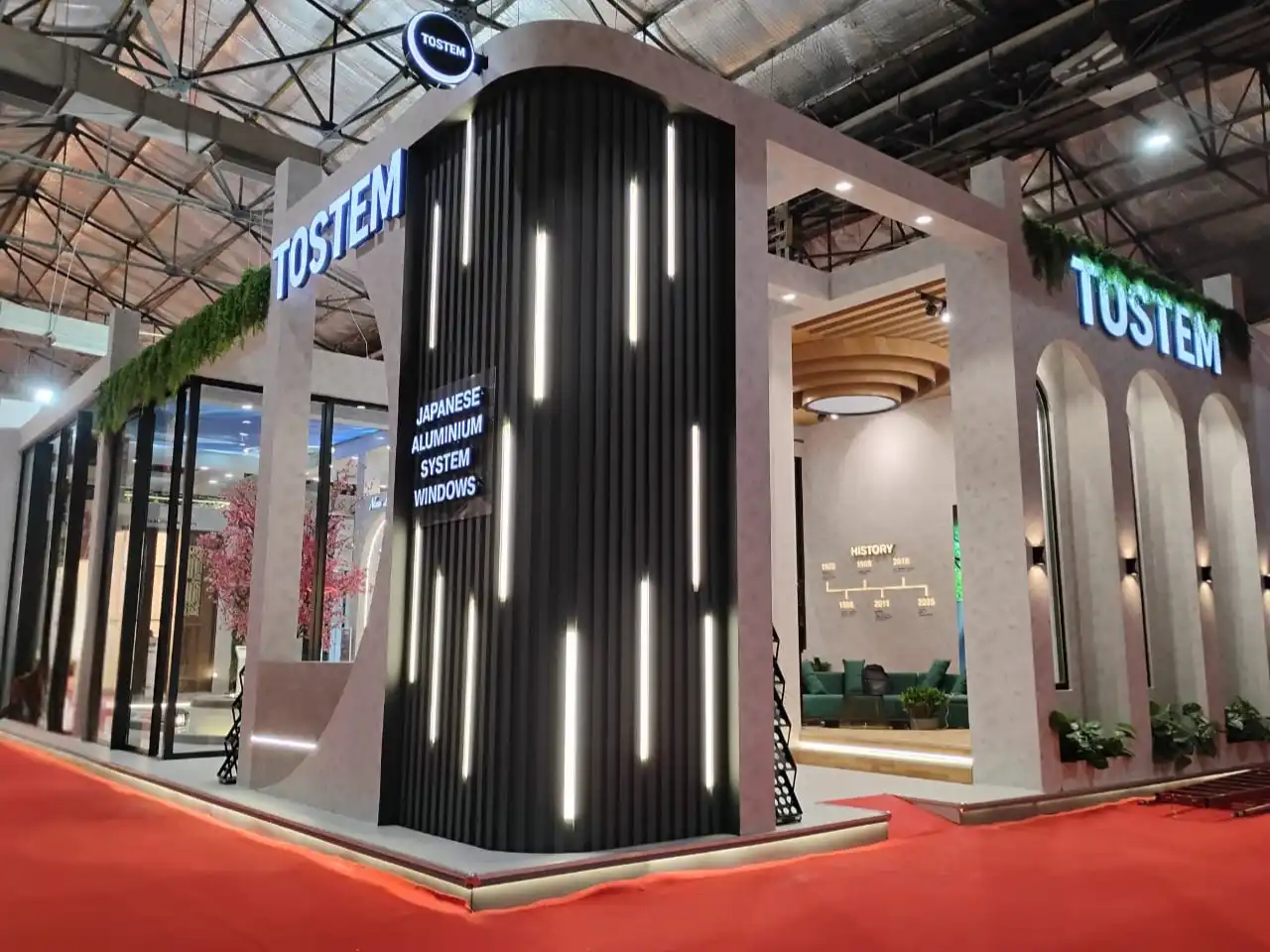 Tostem exhibition stand