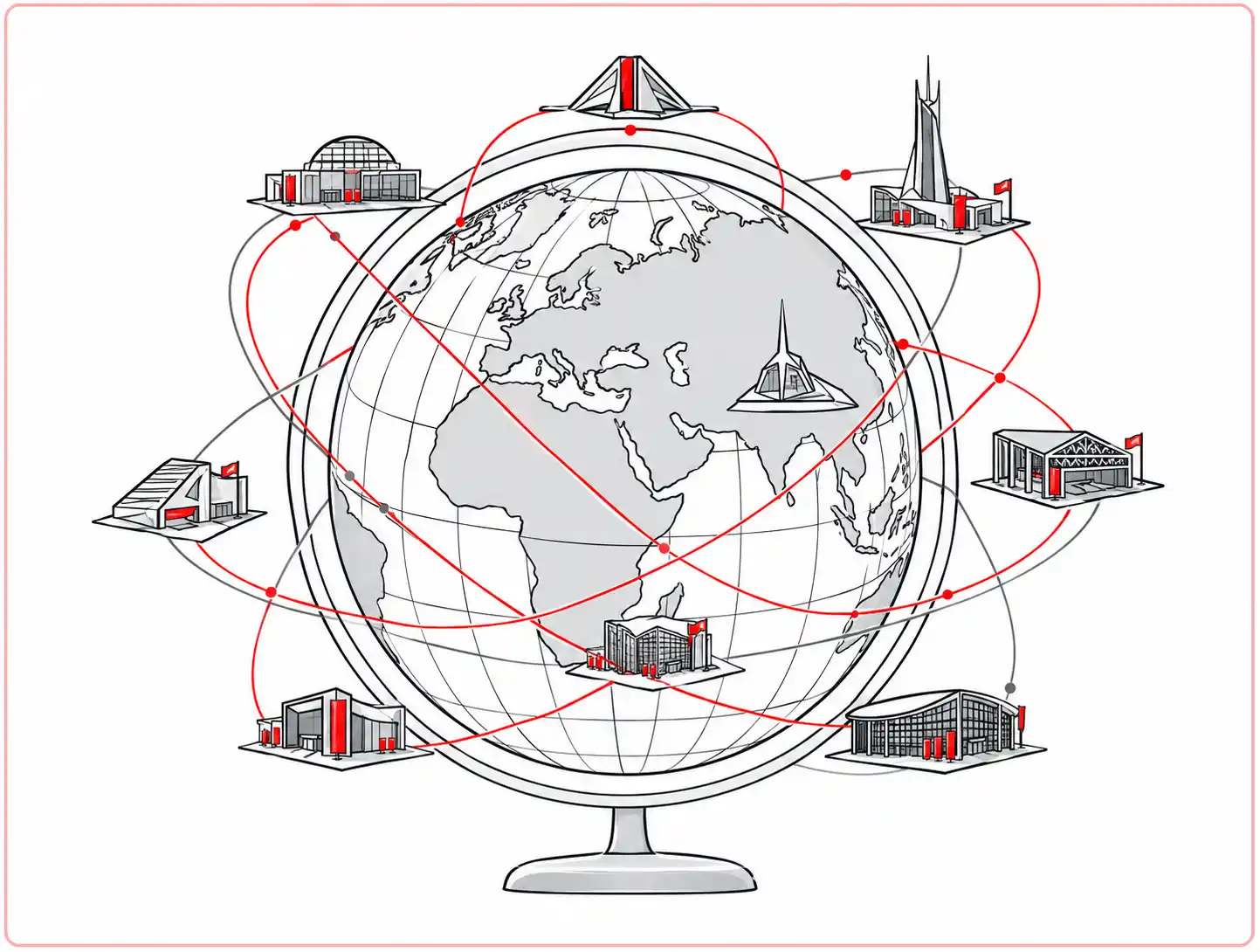 Global expertise illustration