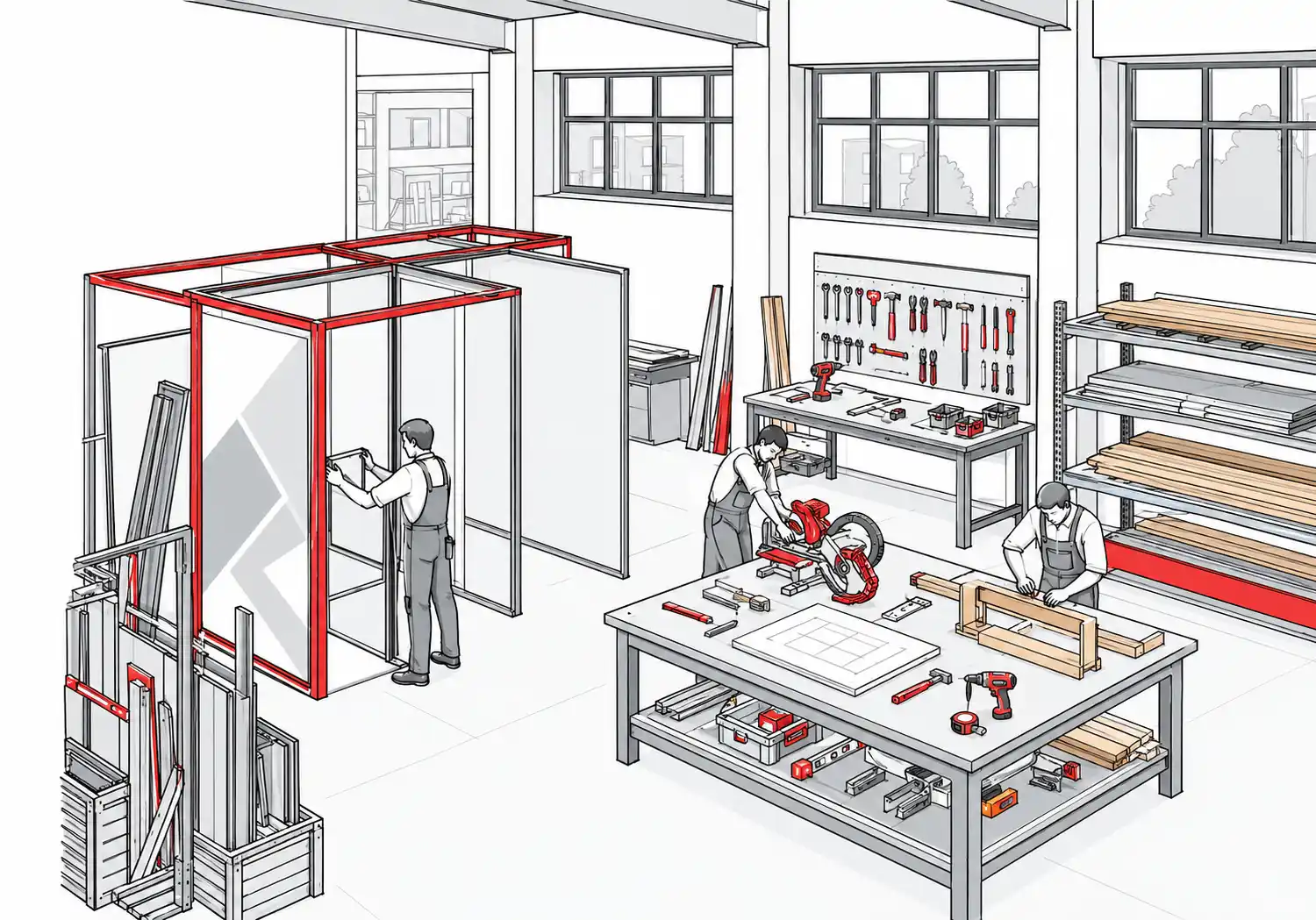 In-house capabilities illustration