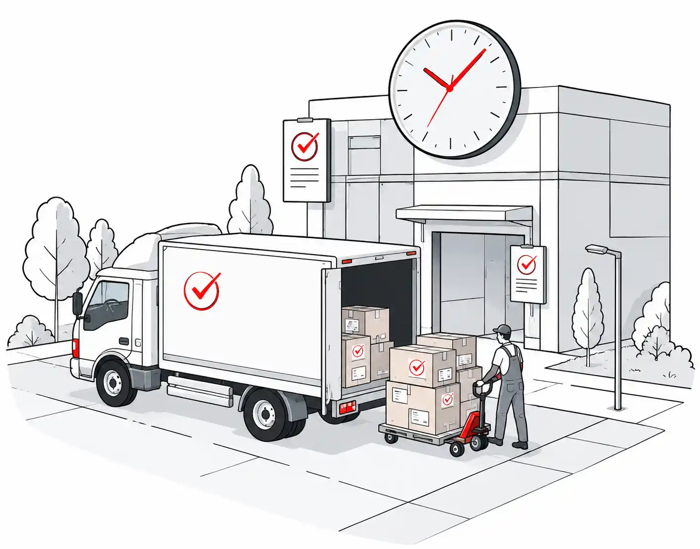 Reliable delivery illustration