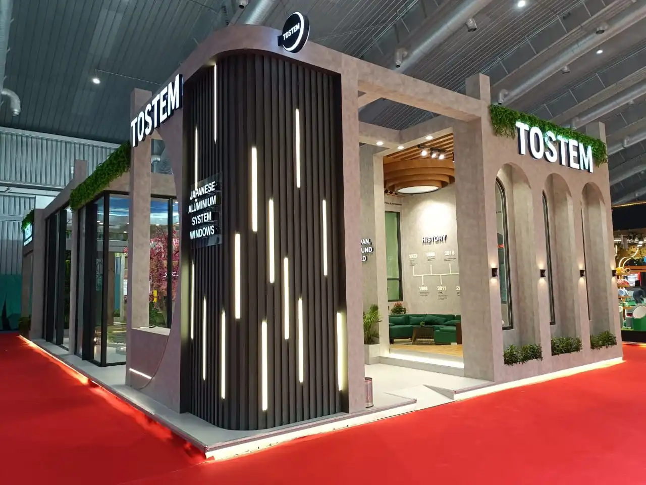 Lixil Window (tostem) exhibition stand - 200 sqmtr
