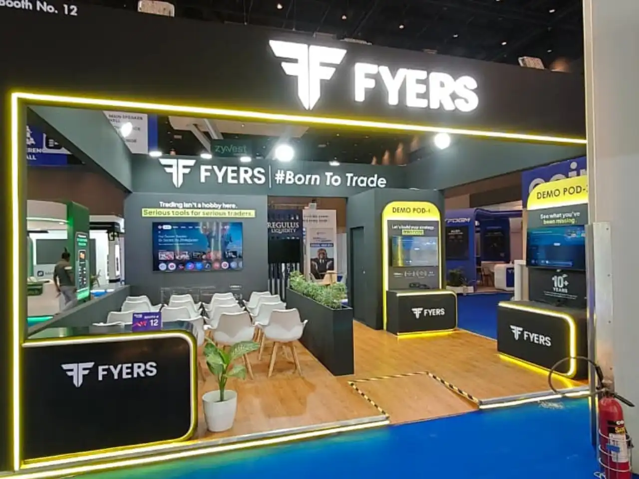 Fyers Exhibition Stand design from The Propshop India
