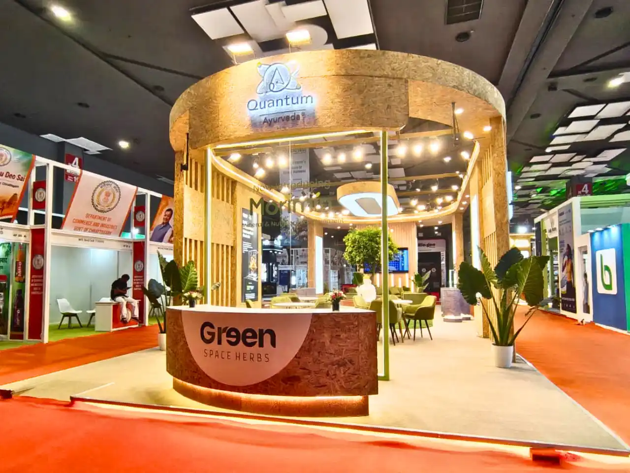 Quantrum-green Herb Exhibition Stall – Global Fintech