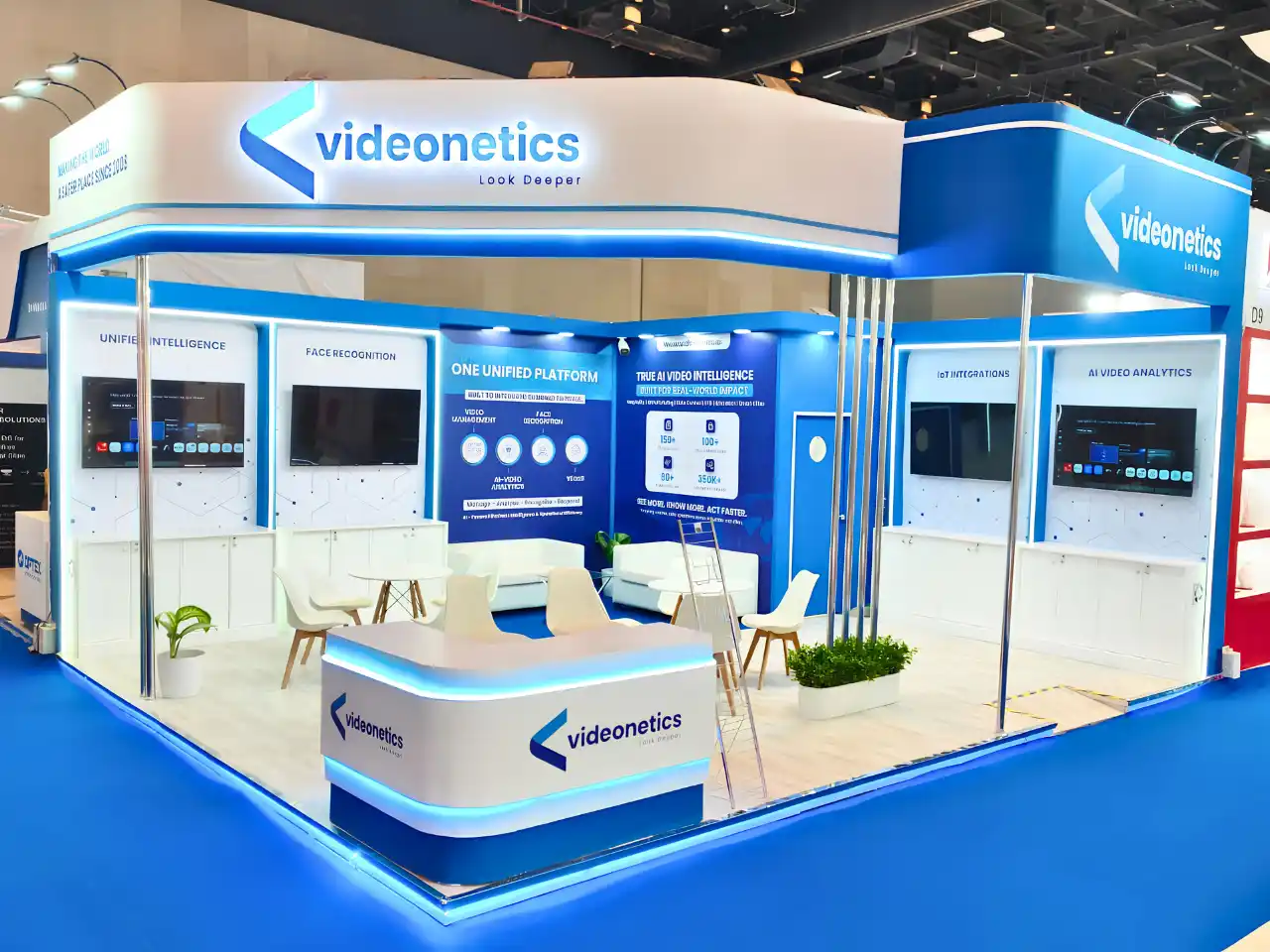 Videonetics Look Deeper – FSIE 2026 exhibition stand