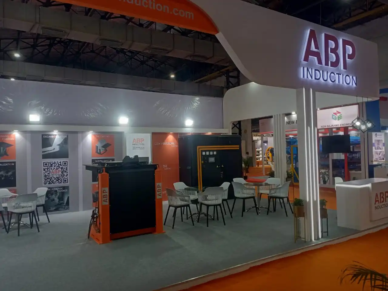 Furnace manufacturer exhibition stand design by Propshop India for IFEX Mumbai