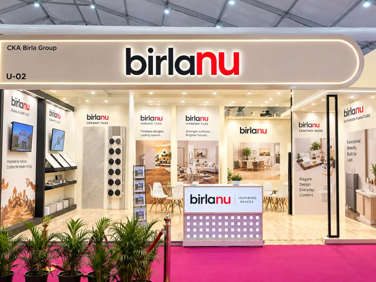 Birla Nu – D-Arc Build exhibition stand