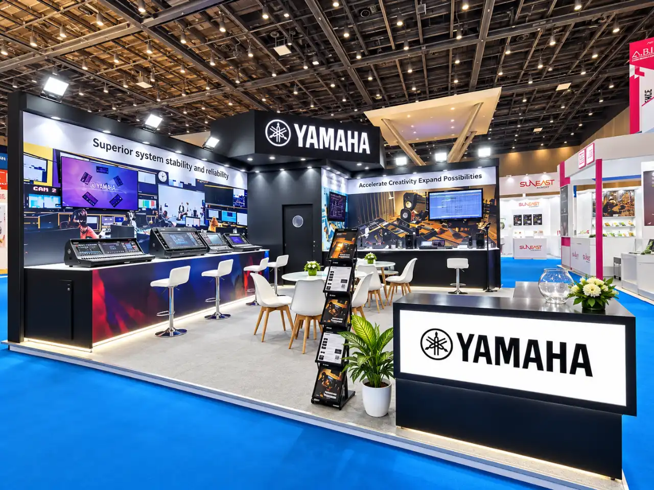 Yamaha |  Broadcast Expo | 45 sqmt exhibition stand