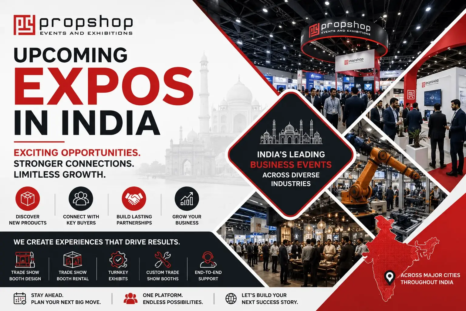 Top upcoming expos in India showcasing business networking, product launches, industry innovations, and exhibition opportunities across diverse sectors.