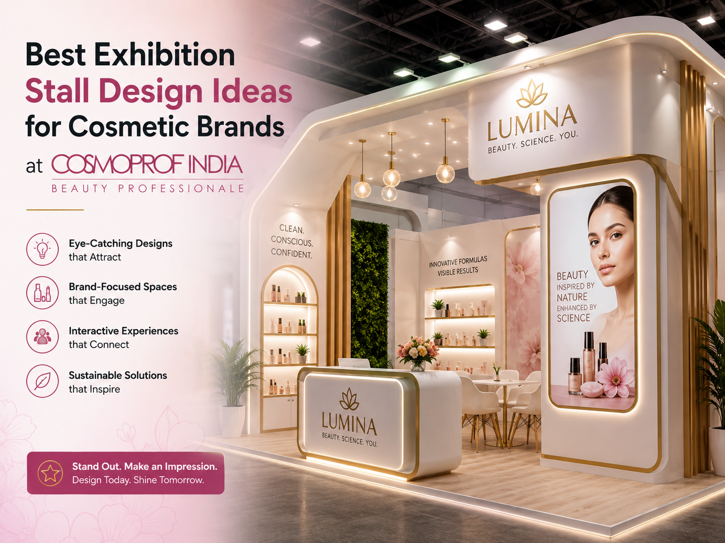 Best Exhibition Stall Design at Cosmoprof India