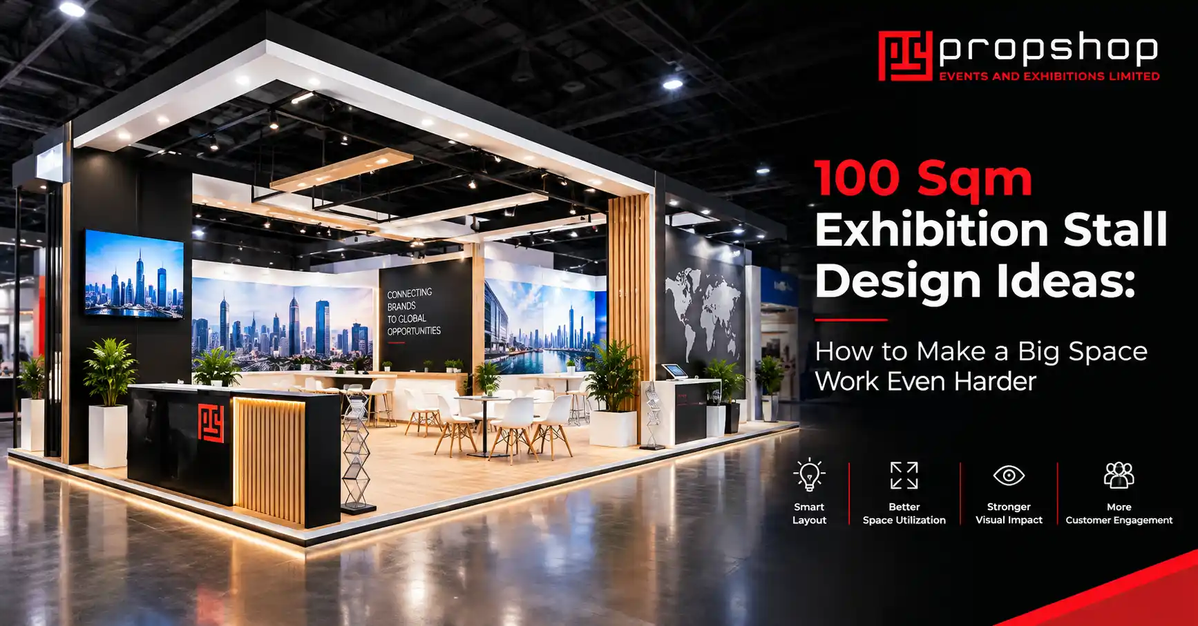 100 Sqm exhibition stall design ideas showcasing creative layouts for maximizing large exhibition spaces