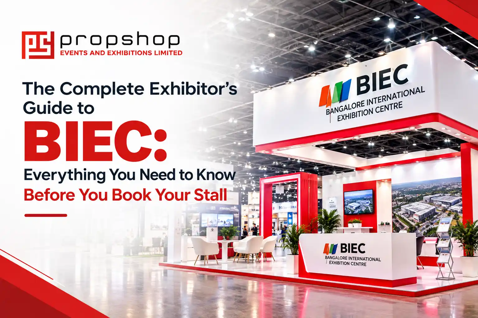 The Complete Exhibitor's Guide to BIEC with a modern exhibition stall at Bangalore International Exhibition Centre
