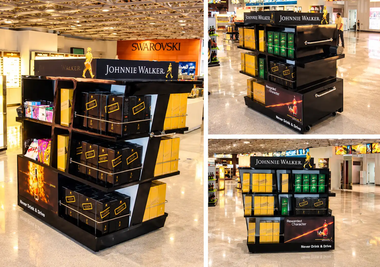 Johnnie Walker manual dispensing cart