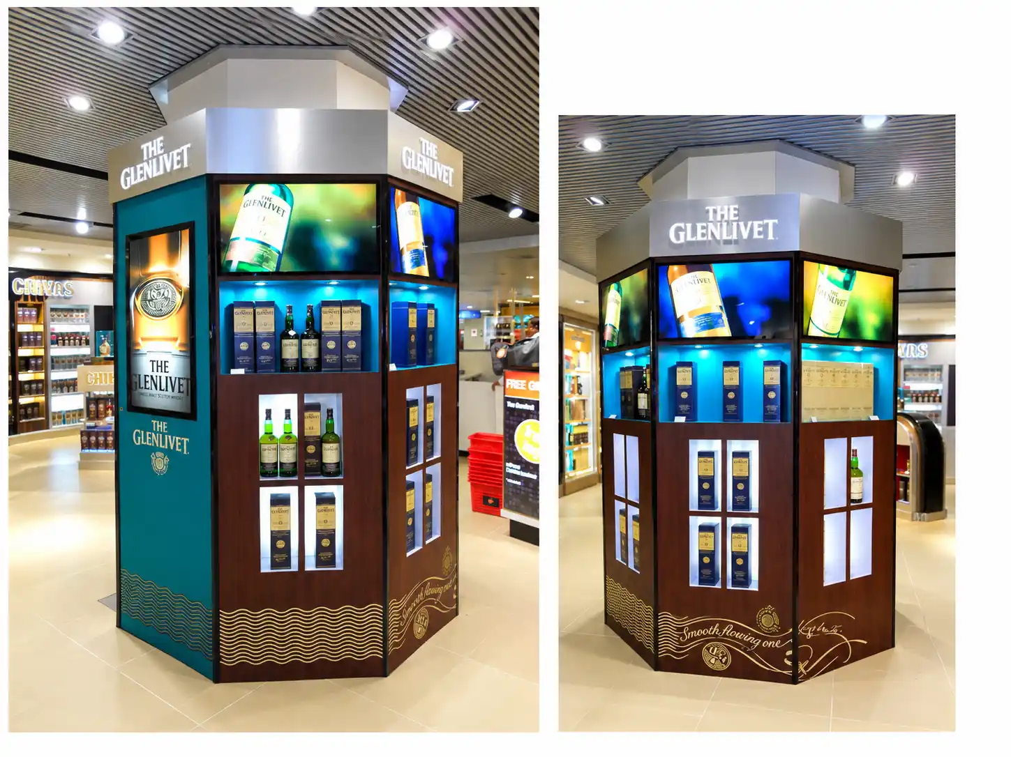 The Glenlivet pillar display