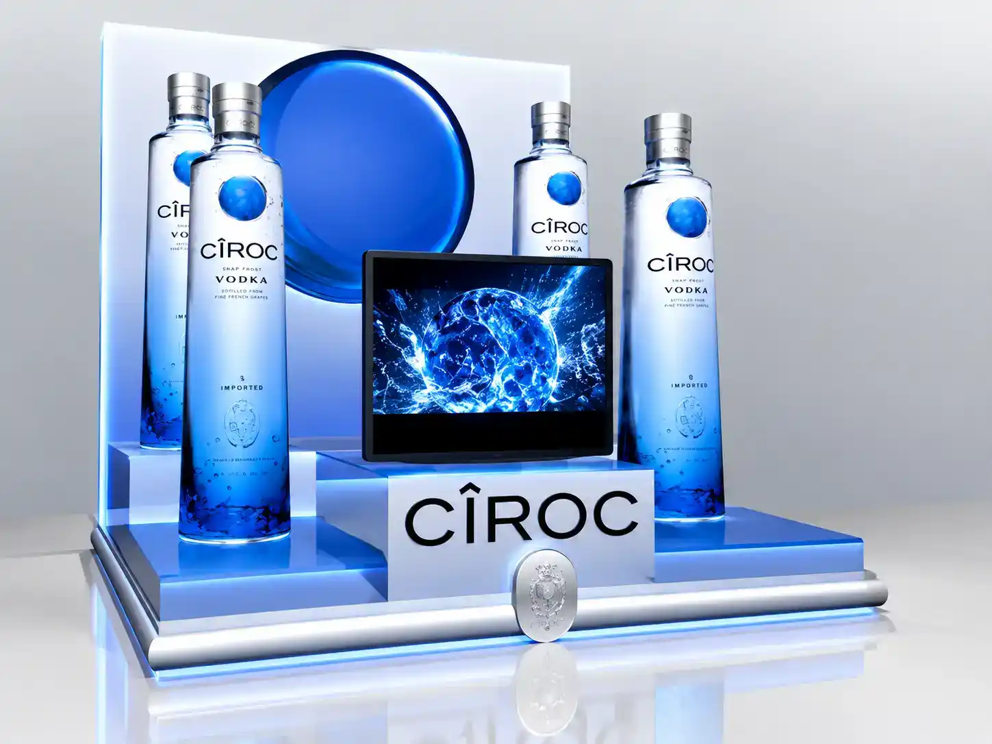 Bottle glorifiers & plinths