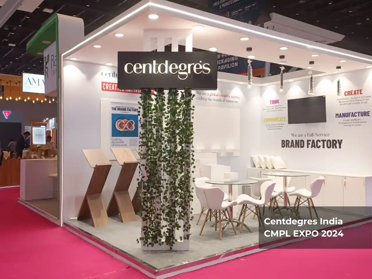 Centdegres India exhibition stand