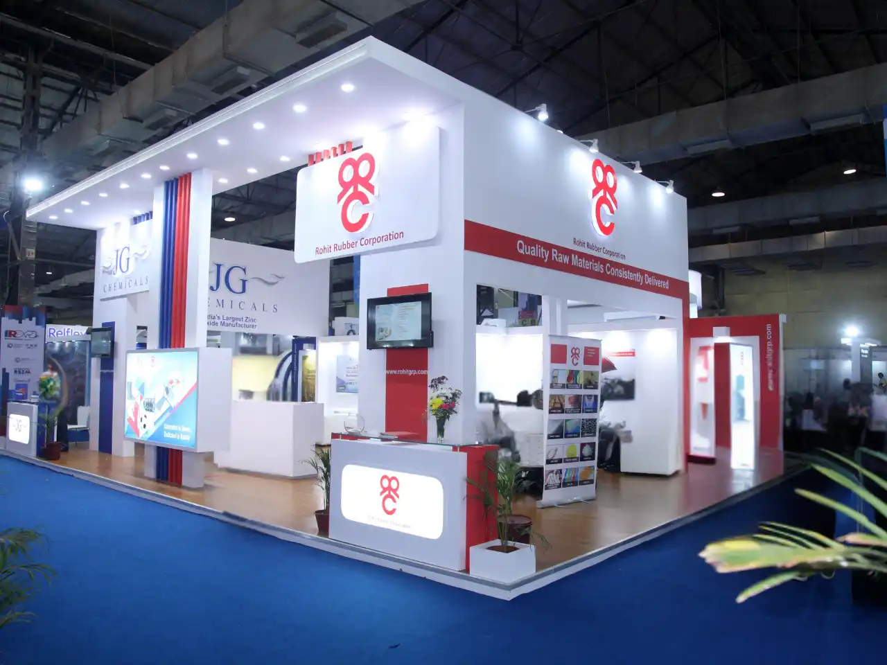 Custom exhibition booth construction