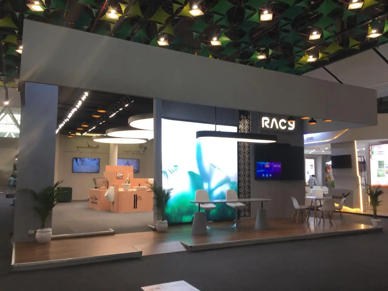 Custom exhibition booth construction