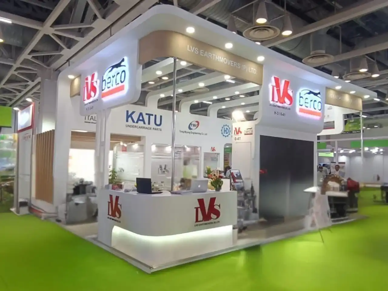 LVS Earthmovers exhibition stand