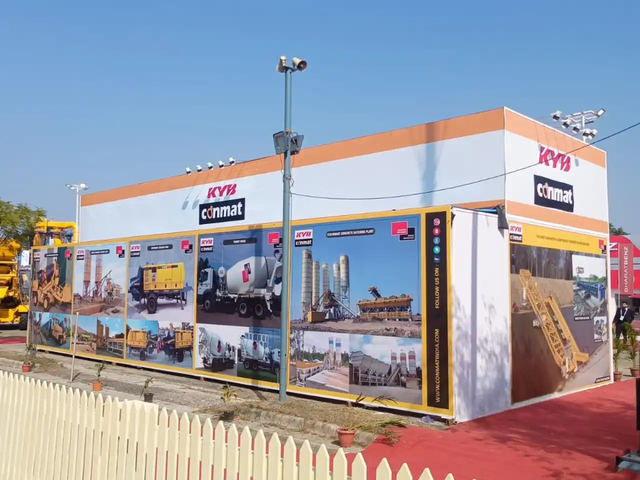 KYB Conmat exhibition stand