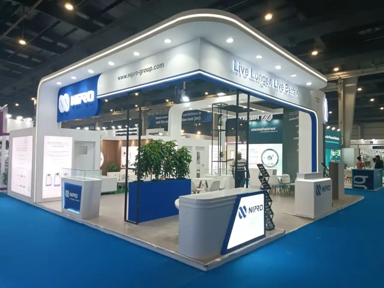 NIPRO exhibition stand - 100 Sqmt.