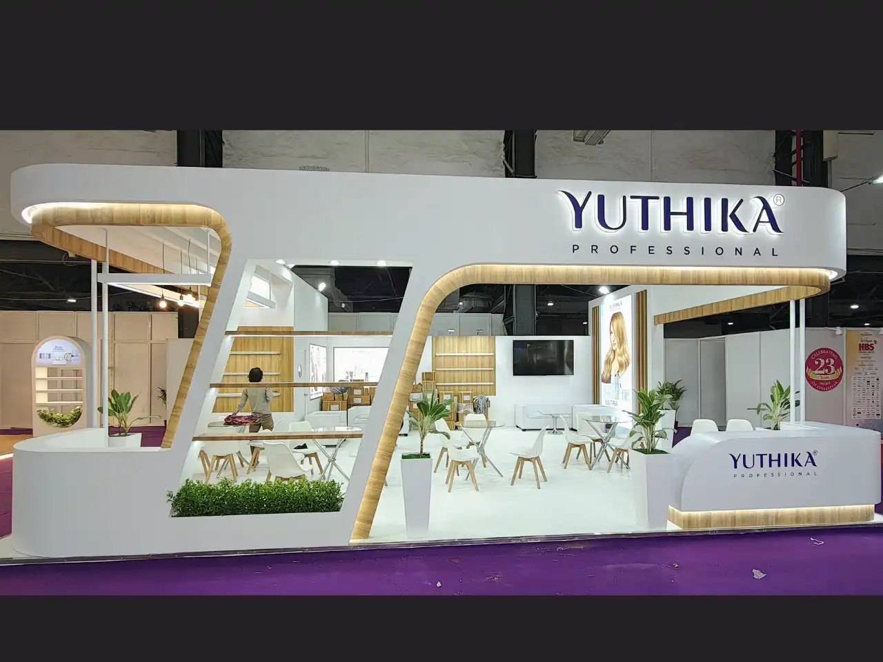 Custom exhibition booth construction