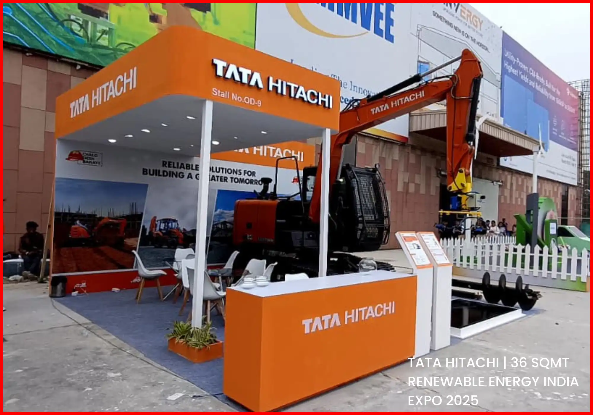TATA HITACHI Stand build by propshop