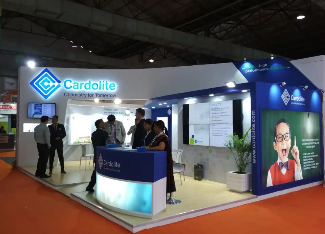 CARDOLITE exhibition stand design by Propshop India