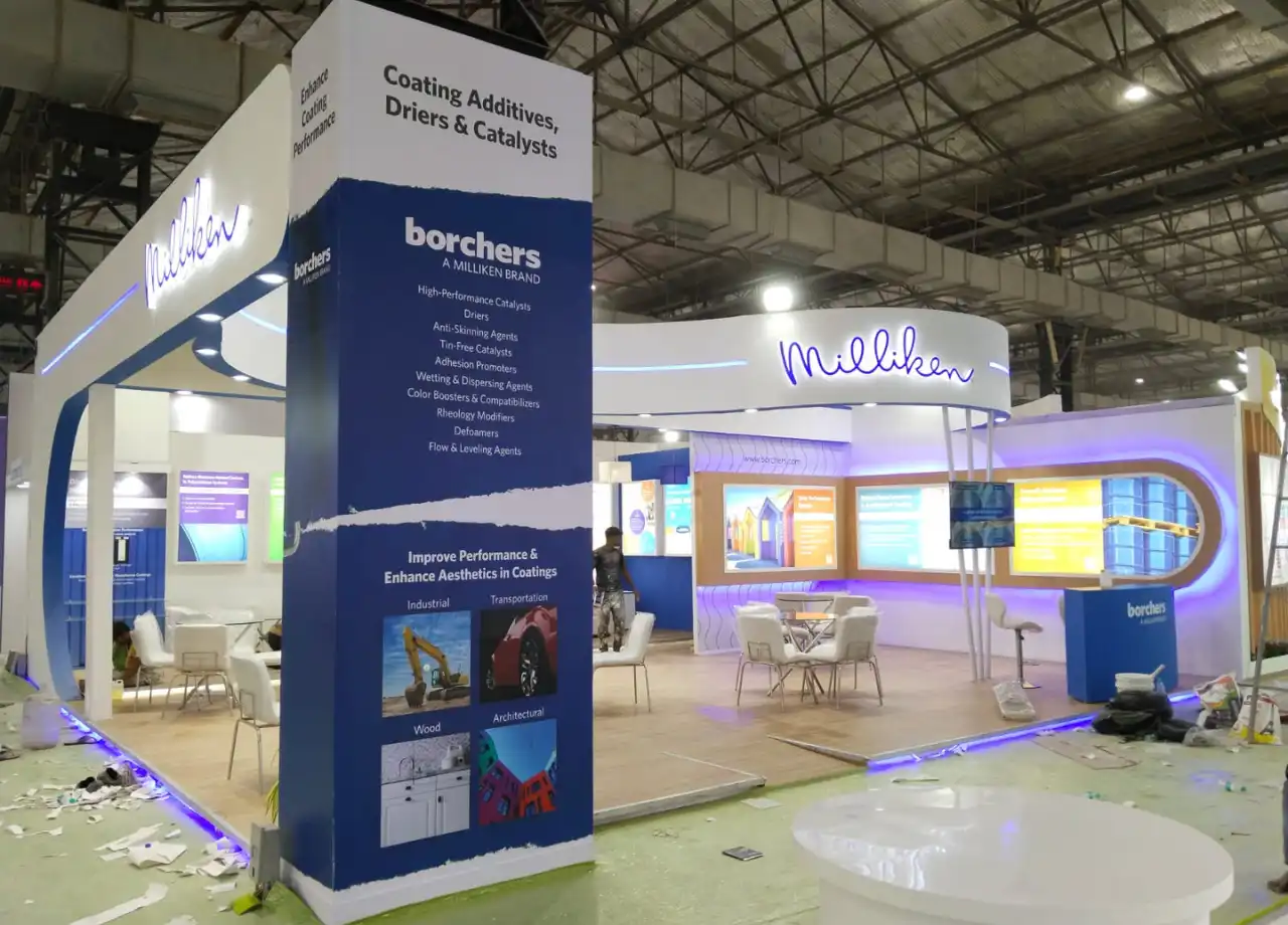 MILLIKEN exhibition stand design by Propshop India