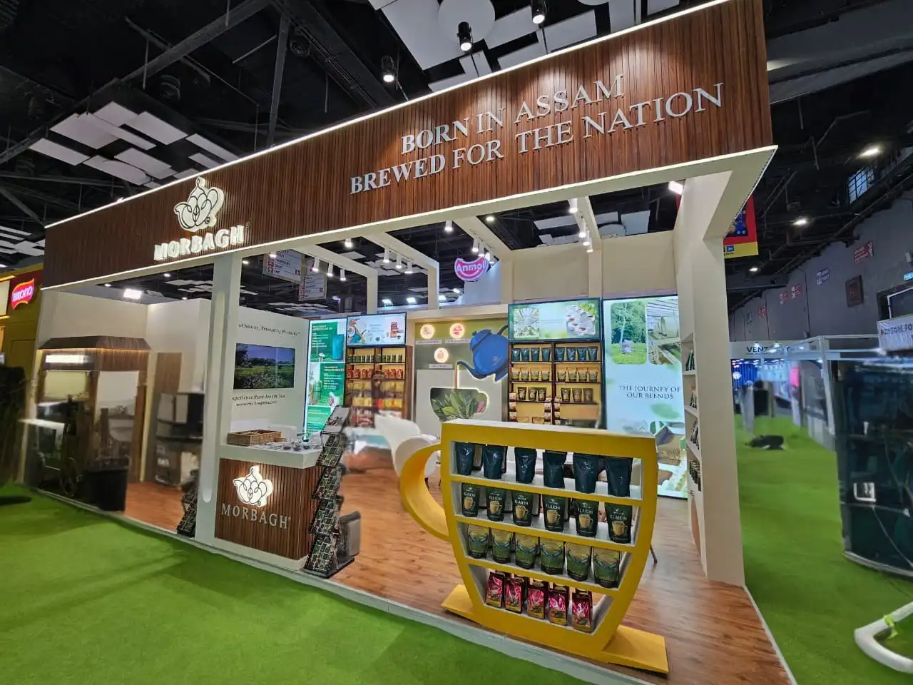 Three Side Open Stall Design 12